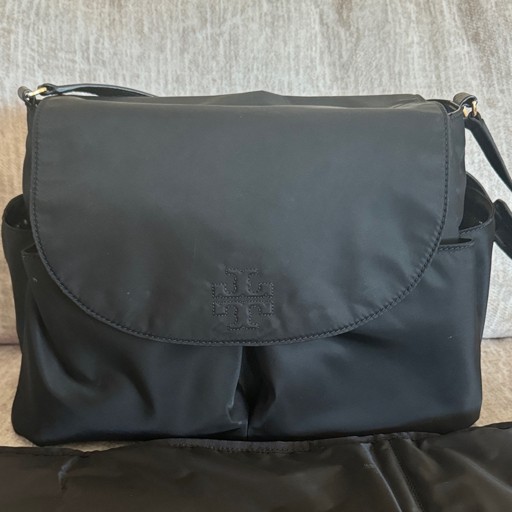 Tory Burch Black Nylon Shoulder Bag
